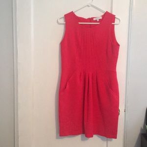 Pink sheath work dress